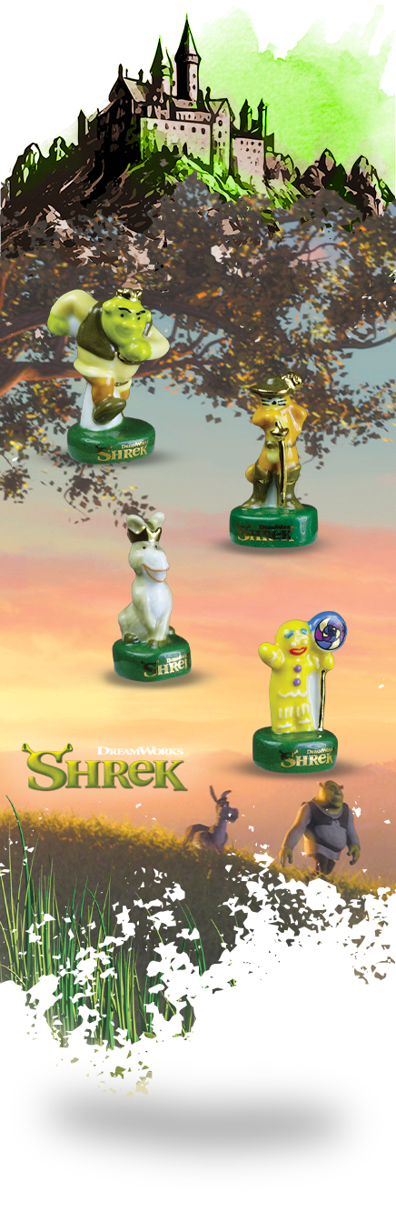 alcara collection de feves epiphanie 2025 les royaumes incroyable shrek