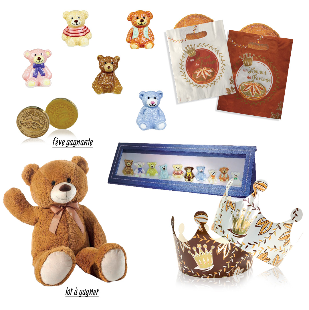 kit jeu epiphanie alcara au pays des nounours avec ours en peluche geant